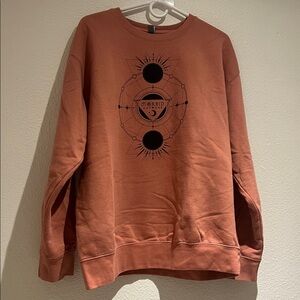 Men's Salmon Crewneck Sweater